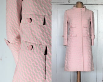 Nina Ricci 1960s Pink Coat