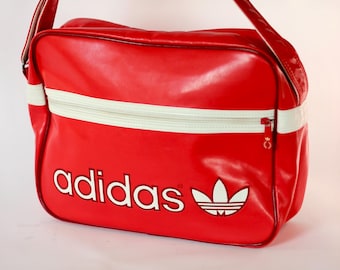 1980s Vintage Adidas Red Sports Bag