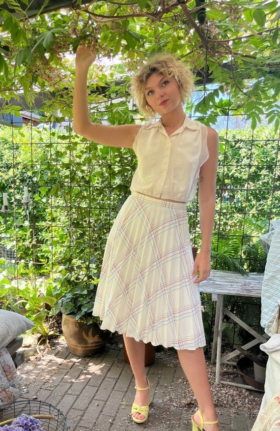 1970s High Waisted Pleated Skirt size S Etsy Canada