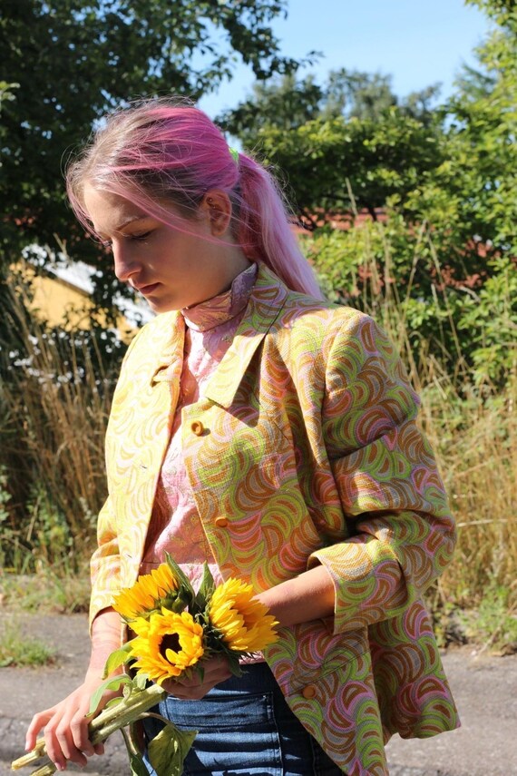 Vintage 1960s Pink Cropped Jacket