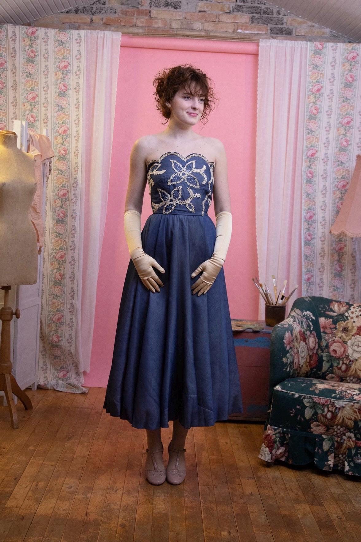 1950s organza dress Italia