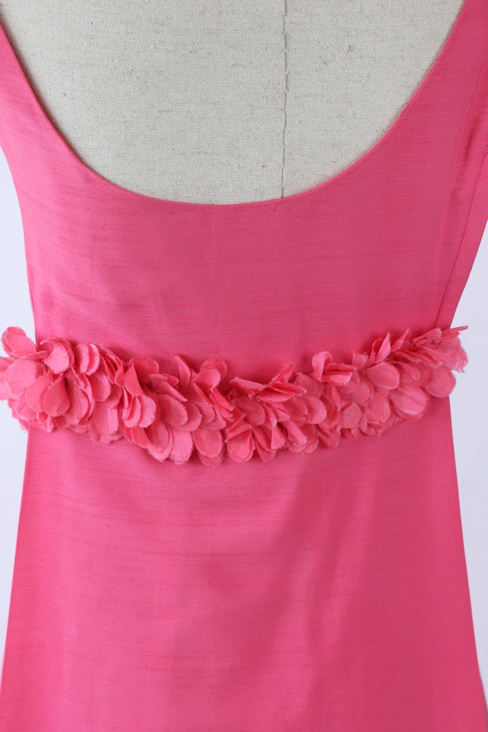 Vintage 60s Pink Polyester Dress