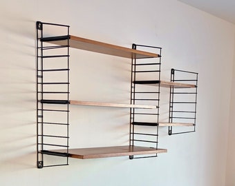 Mid century Tomado wall unit in teak wood by A. Dekker