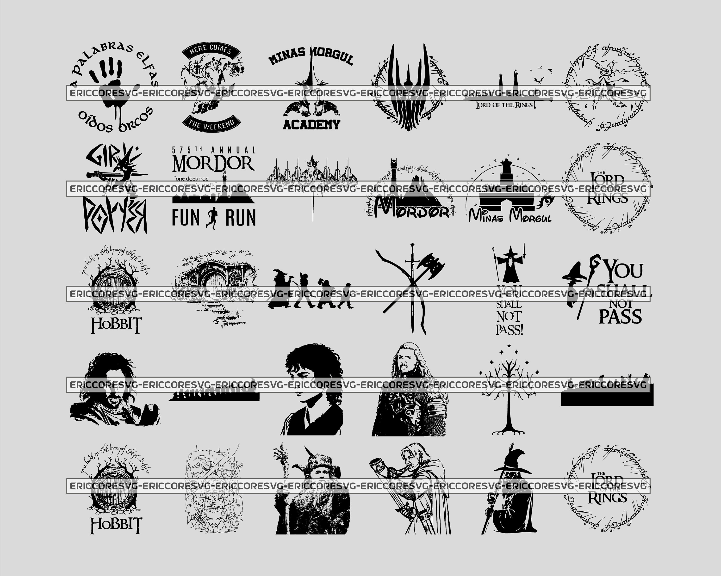 Lord of the Rings Work Art LOTR Art Map the Lord of the Etsy UK