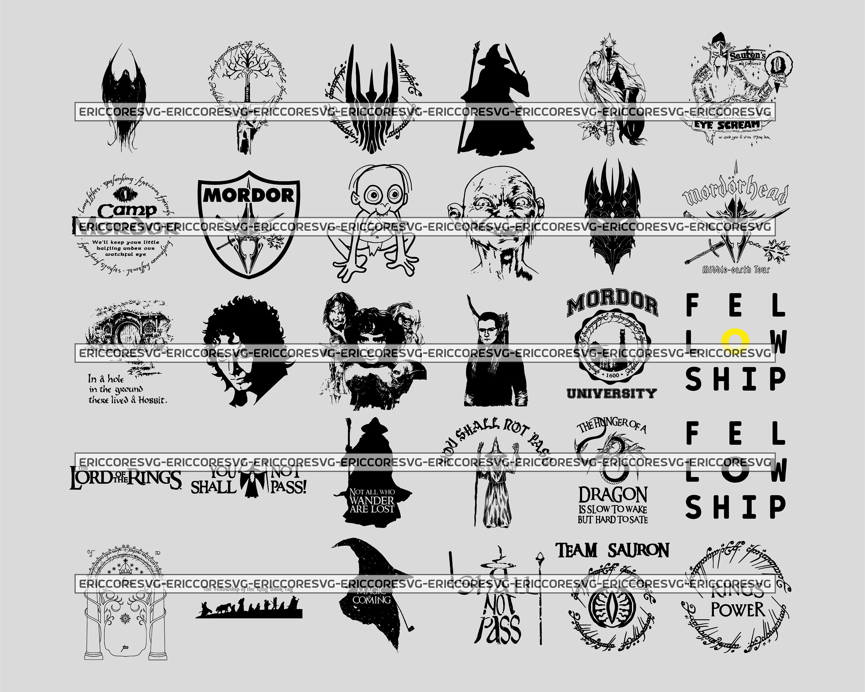 Lord of the Rings Work Art LOTR Art Map the Lord of the Etsy UK