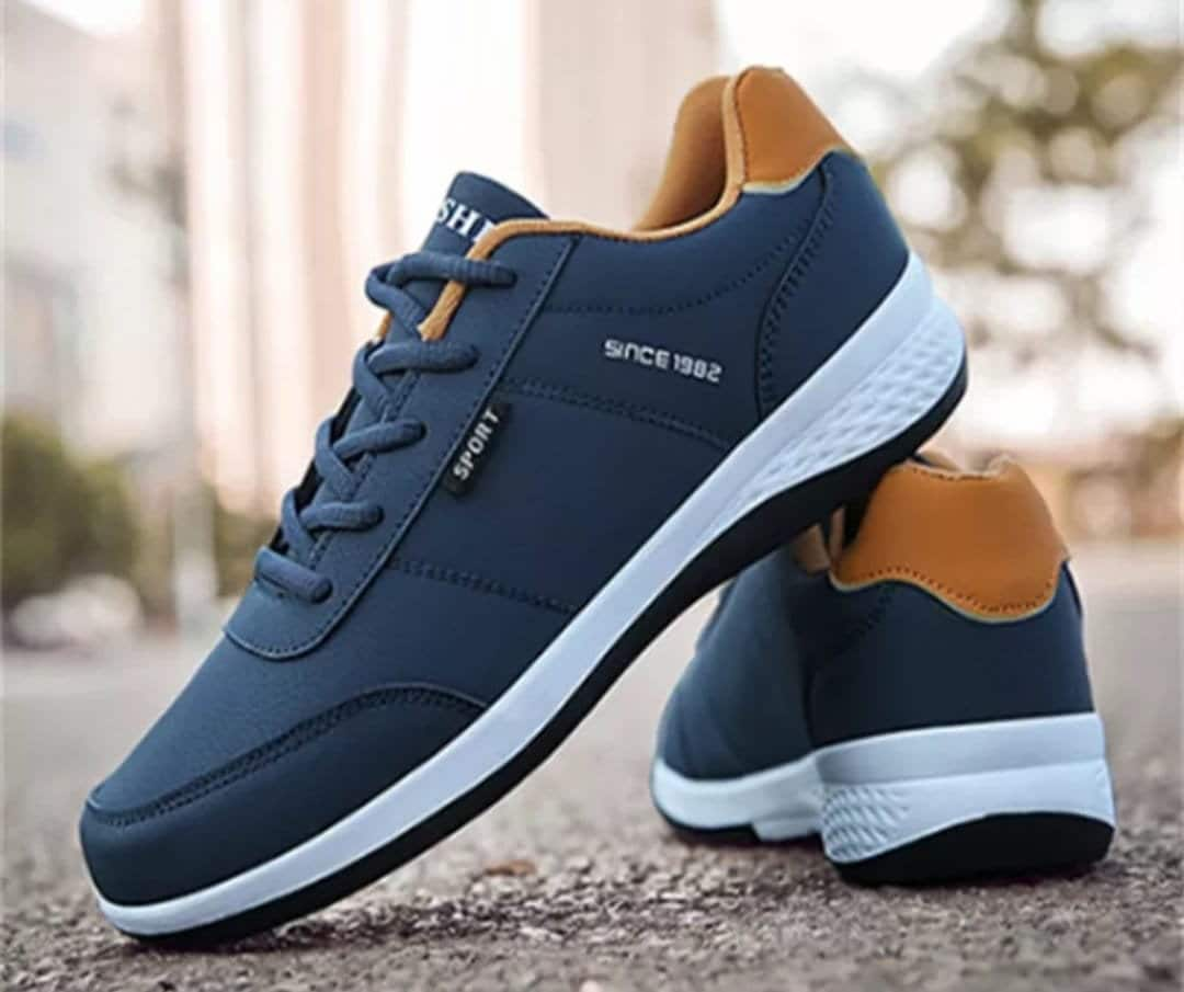 Amazon.com | BARKER Sam Men's Casual Shoes Fashion Sneakers - Navy Blue |  Fashion Sneakers