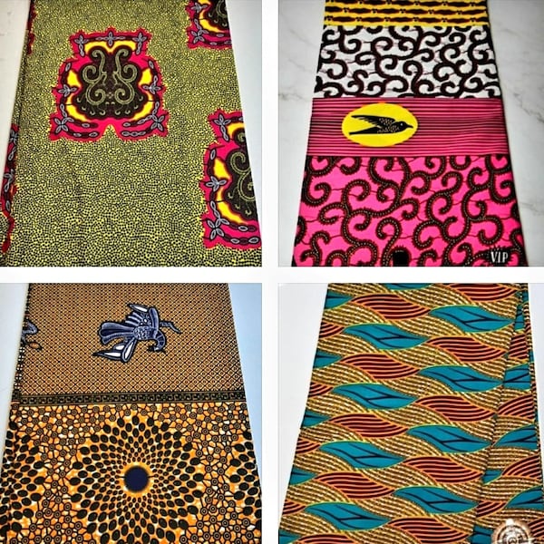 Afrikaanse stoffen voor kleermakerij 100% katoen / diverse Afrikaanse prints / veelkleurige Kitenge Ankara-stoffen / op maat verkocht / gratis Britse verzending.