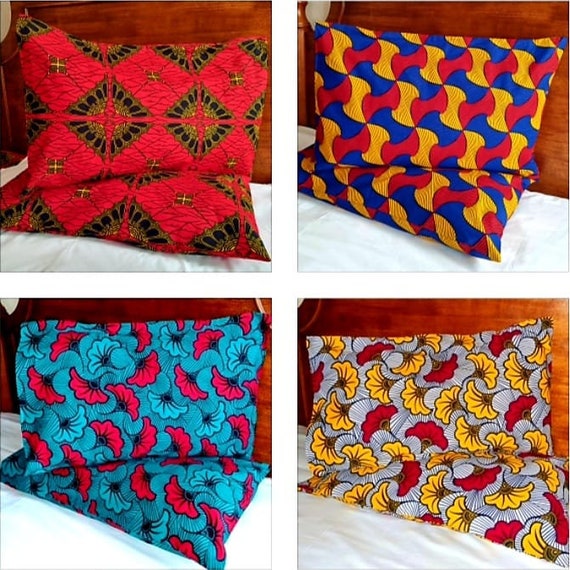 Variety of Luxury African Print Pillow Cases. Housewives Etsy