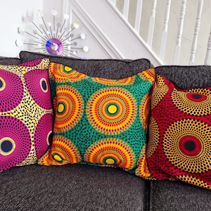 Traditional African Throw Pillow Covers, African Ethnic Tribe Lady