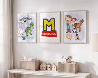 Personalized Toy Story Nursery Decor | Set of 3 Prints (Digital Download)