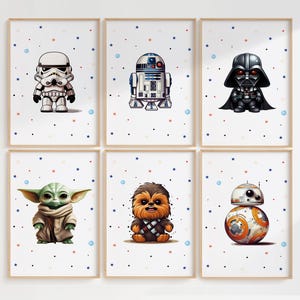 Star Wars Nursery Prints Set: Kids Room Decor (Digital Download)
