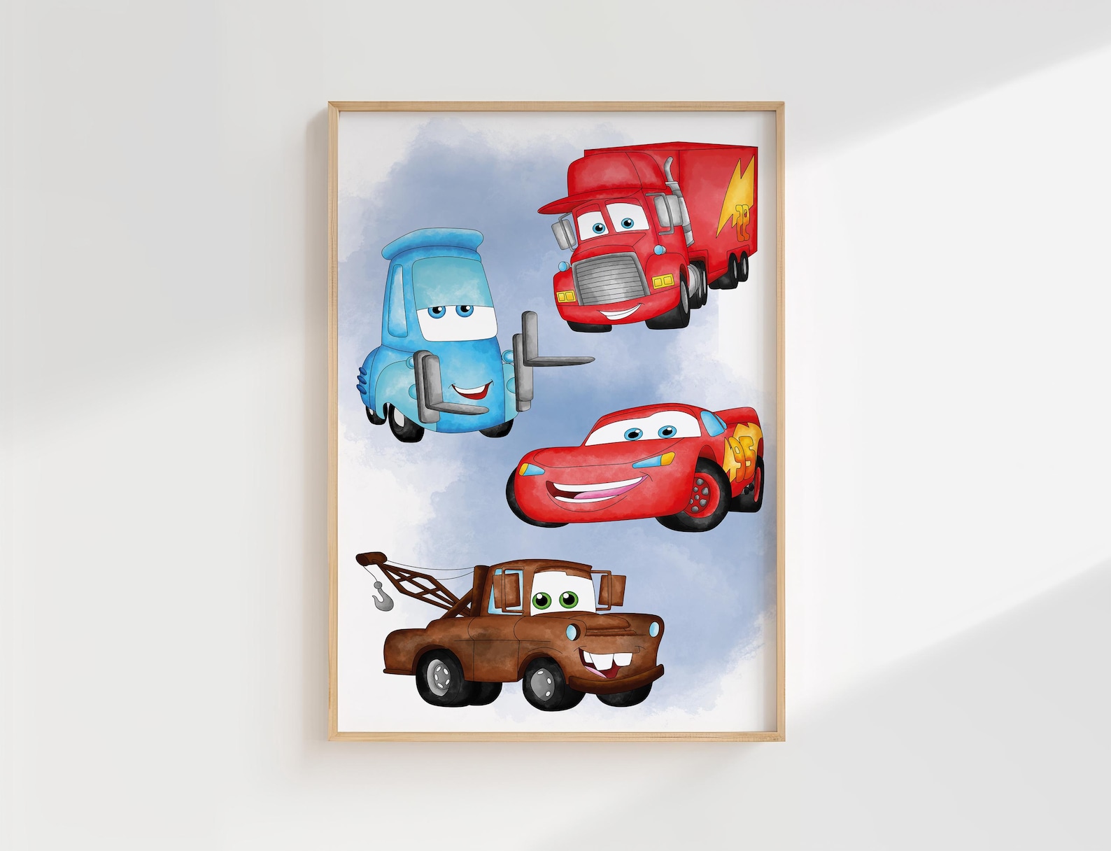 Cars Collection Print Personalized Cars Nursery Decor: Set of 3 Prints Cars Wall Art, Wall ...