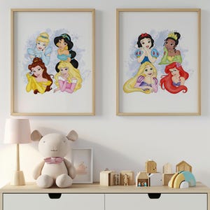 Princess Wall Art Prints: Girls Room Decor (Digital Download)