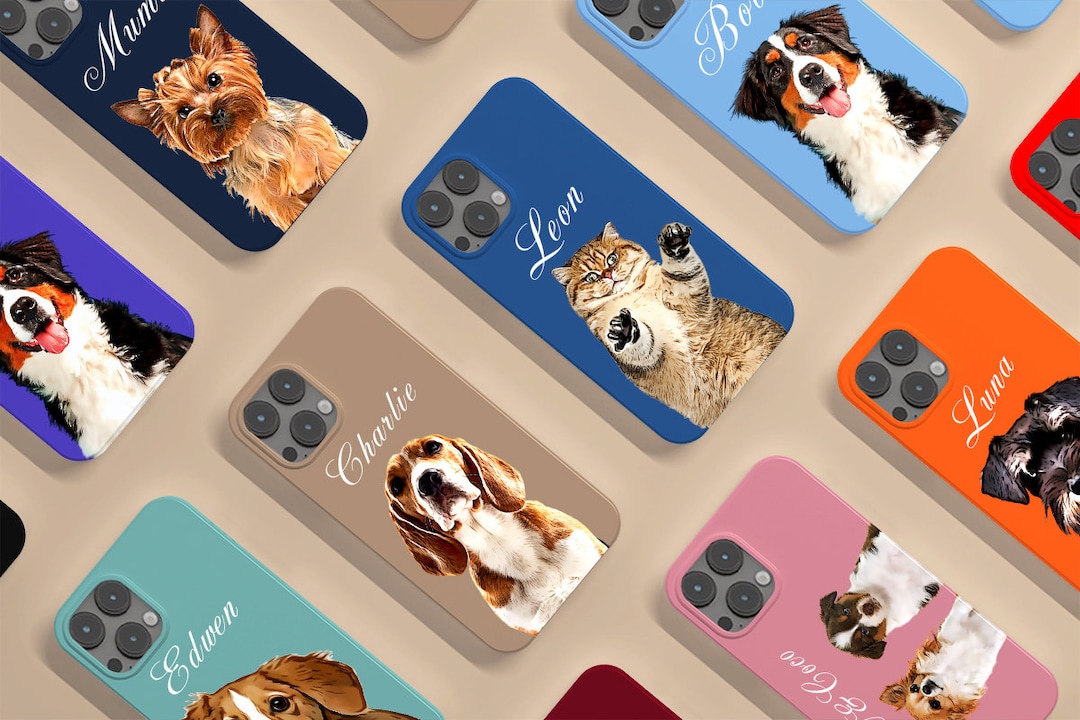 Custom Pet iPhone 15,14,13,12,pro,pro Max,plus Cases, Personalized Pet
