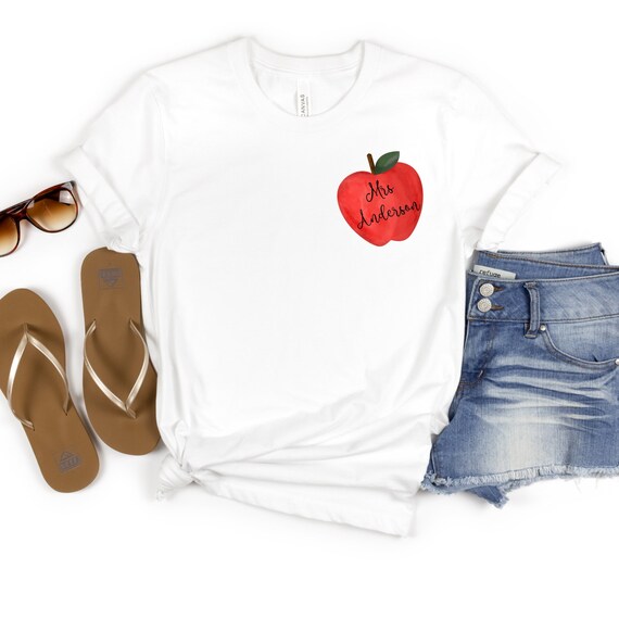Preschool Teacher Shirt Teacher Apple Shirt - Etsy