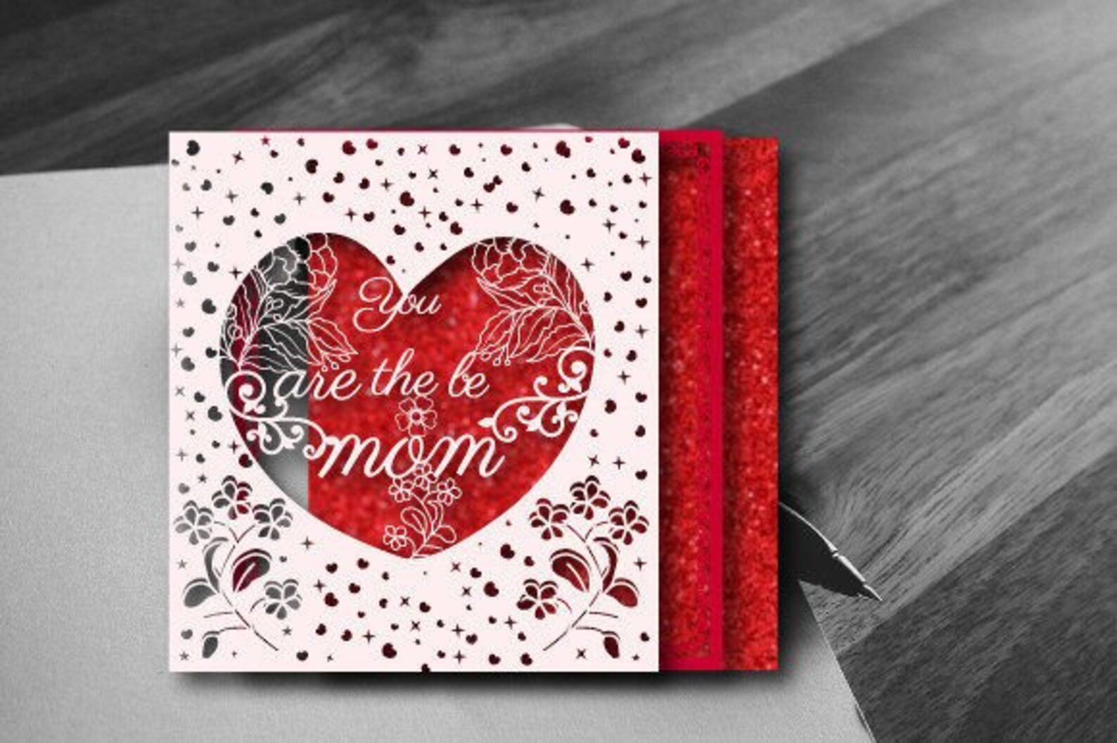 Mothers Day Gift Card SVG Laser Cut , Gift Card Holders Bundle Gift for