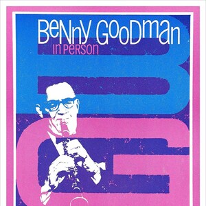 Benny Goodman - 1973 - Big Band Jazz - Concert Poster print - redPlanetGraphics