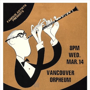 Benny Goodman Big Band Jazz Concert Poster print redPlanetGraphics image 1