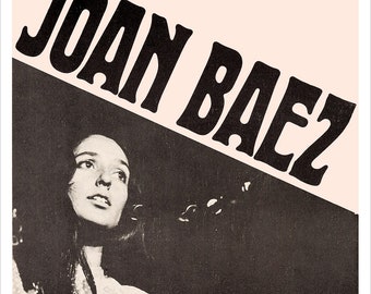 Joan Baez - Concert Poster print - redPlanetGraphics