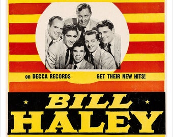 Bill Haley et ses comètes - 1955 - Concert Poster print - redPlanetGraphics