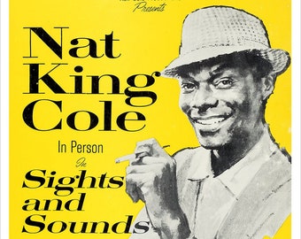 Nat King Cole - Images et sons - Impression d’affiches de concert - redPlanetGraphics