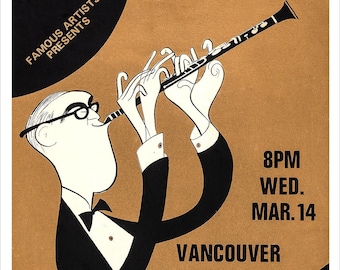 Benny Goodman - Big Band Jazz - Concert Poster print - redPlanetGraphics