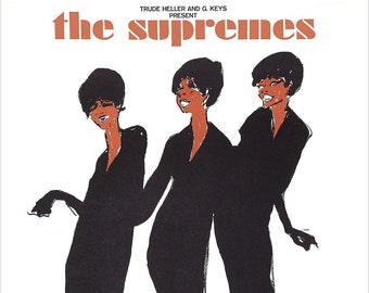 The Supremes at Lincoln Center - 1965 - Concert Poster print - redPlanetGraphics