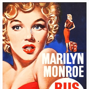 Marilyn Monroe - Bus Stop - Movie Poster print - redPlanetGraphics