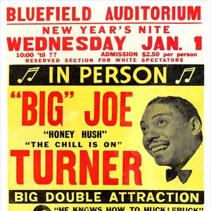 Big Joe Turner - Concert Poster print - redPlanetGraphics