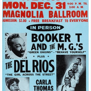 Booker T and the MGs - Concert Poster print - redPlanetGraphics