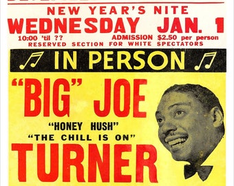 Big Joe Turner - Concert Poster print - redPlanetGraphics