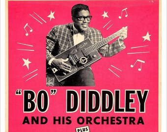 Bo Diddley - Concert Poster print - redPlanetGraphics
