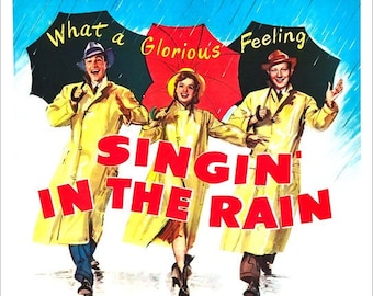 Singin' in the Rain - Movie Poster print - redPlanetGraphics