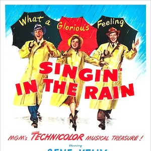 Singin&#39; in the Rain - Movie Poster print - redPlanetGraphics