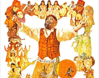 Un violon sur le toit - Impression affiche de film - redPlanetGraphics