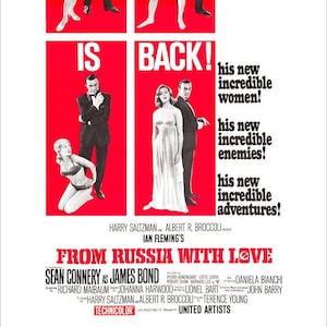 James Bond - From Russia with Love - Movie Poster print - redPlanetGraphics