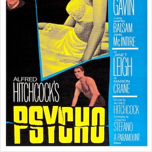 Alfred Hitchcock&#39;s Psycho - Movie Poster print - redPlanetGraphics
