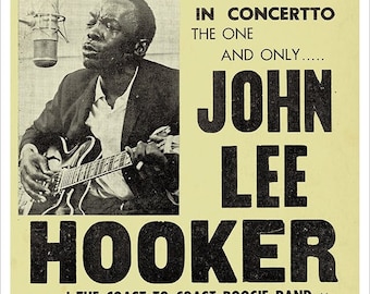 John Lee Hooker - Impression d’affiches de concert - redPlanetGraphics