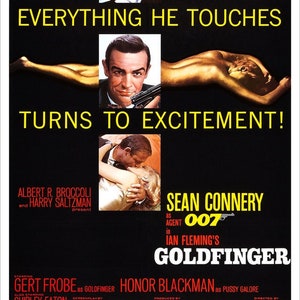 James Bond - Goldfinger - Movie Poster print - redPlanetGraphics