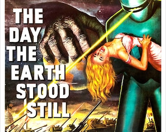 Le jour où la Terre s'arrêta - Impression affiche de film - redPlanetGraphics