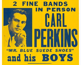 Carl Perkins - Concert Poster print - redPlanetGraphics