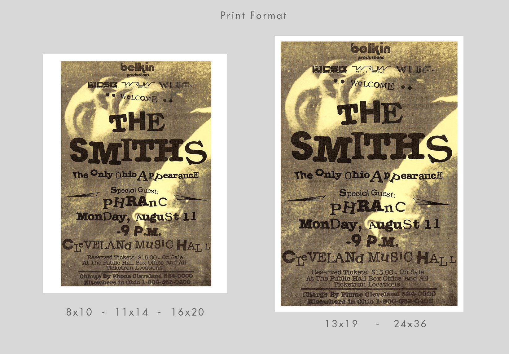 The Smiths 1986 - Concert Poster Print - Redplanetgraphics - Etsy