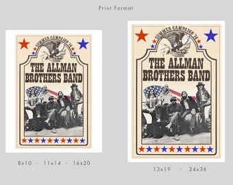 allman brothers band ビンテージコンサートポスター allman brothers band ビンテージコンサートポスター allman brothers
