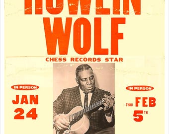 Howlin' Wolf - Poster de concert - redPlanetGraphics