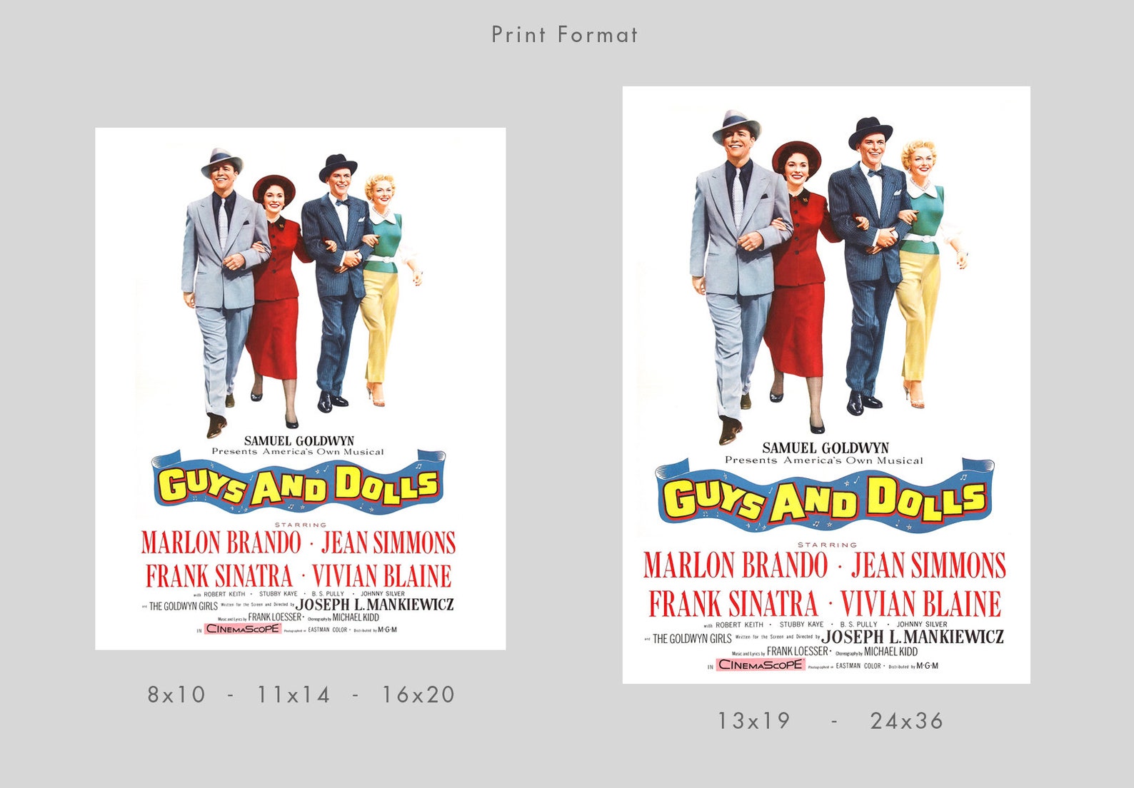 Guys and Dolls Movie Poster Print Etsy