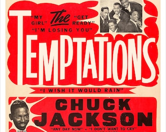 The Temptations - Affiche de concert - redPlanetGraphics