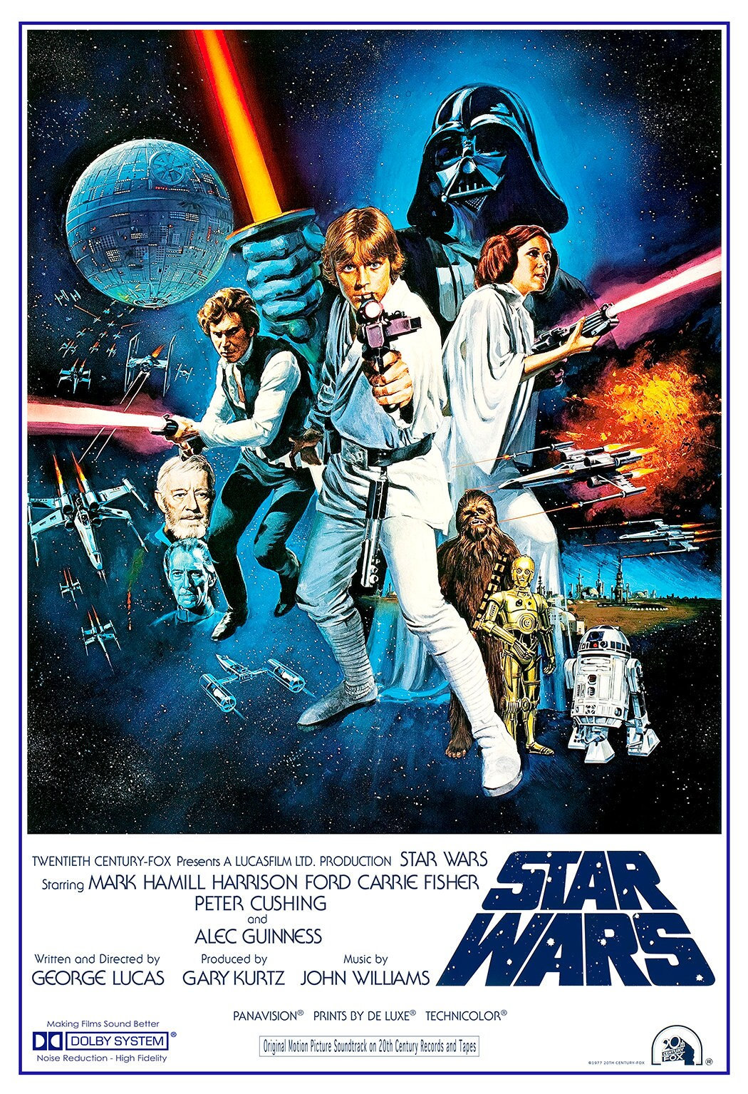 Luke Astorigin　ART POSTER 2/100 Star Wars A New Hope Luke Skywalker X-Wing Poster Print Art