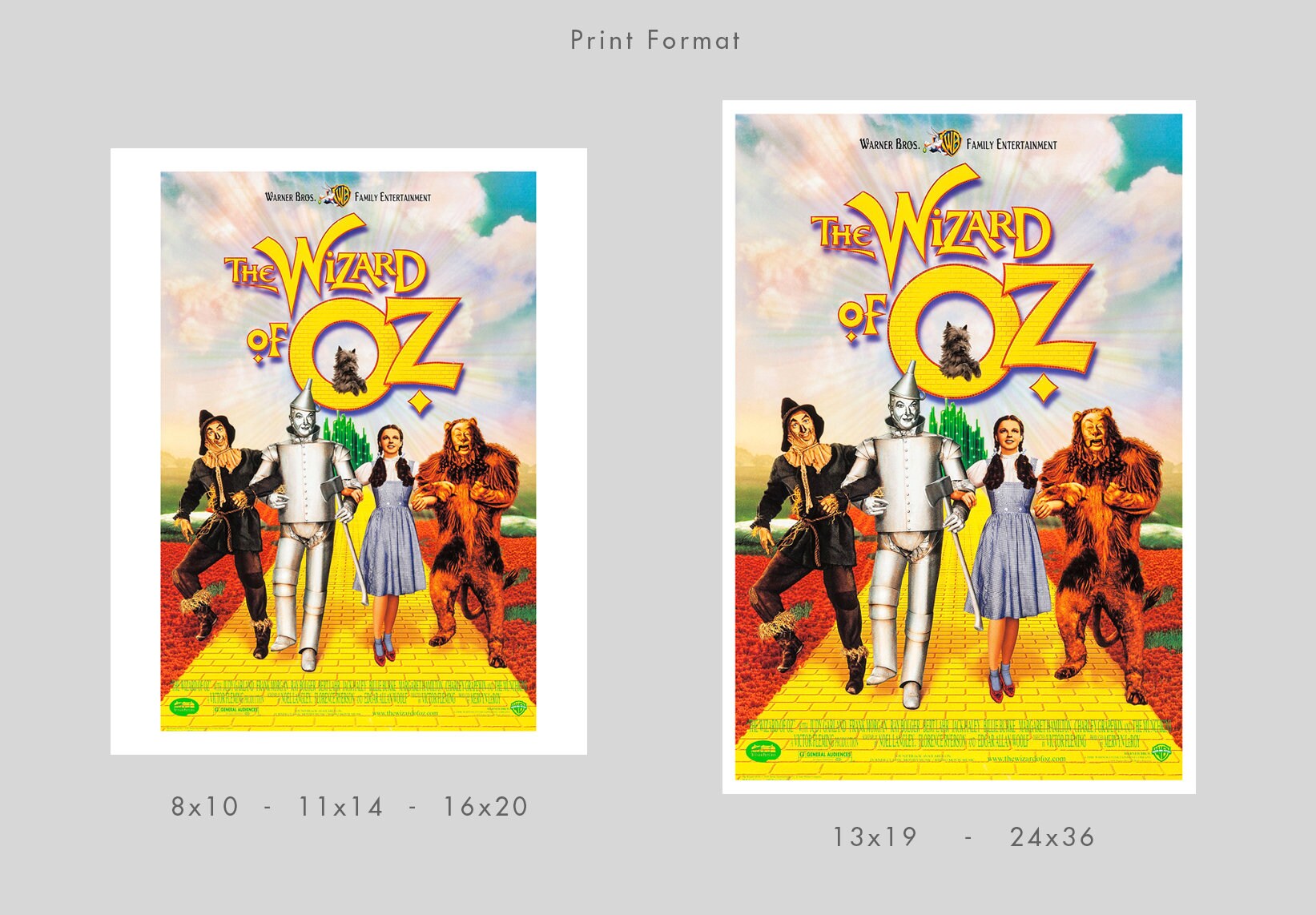 The Wizard of Oz - Movie Poster Print - Redplanetgraphics - Etsy