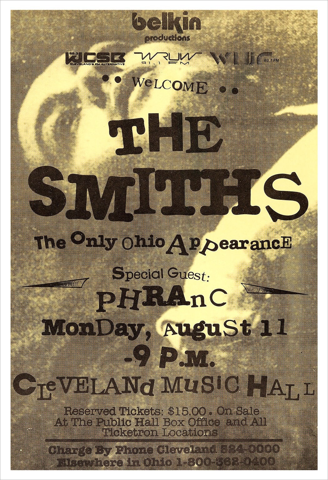 The Smiths 1986 - Concert Poster Print - Redplanetgraphics - Etsy