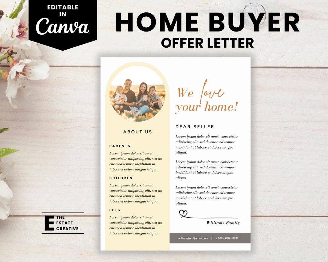Home Offer Letter Template Home Buyer Letter Real Estate Marketing Home Offer Letter Template Home Buyer Letter Real Estate Marketing